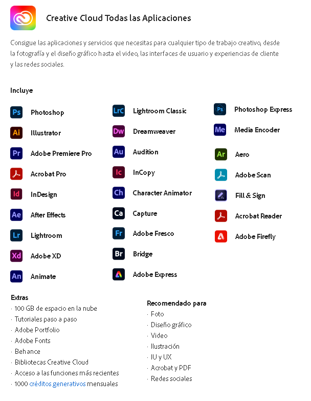 Ad‌‌‍o‌‍b‌‌‍e‌ Creative Cloud 2024 - Descuento Suscripción Original